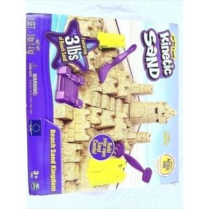 Kinetic Sand 6044142 Beach Sand Kingdom Playset
